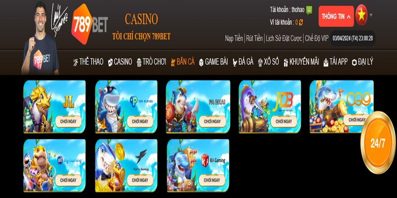 Game Bắn Cá 789bet – Thỏa Sức Đam Mê, Rinh Thưởng Lớn